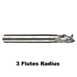 AL 3 Flutes Radius End mills